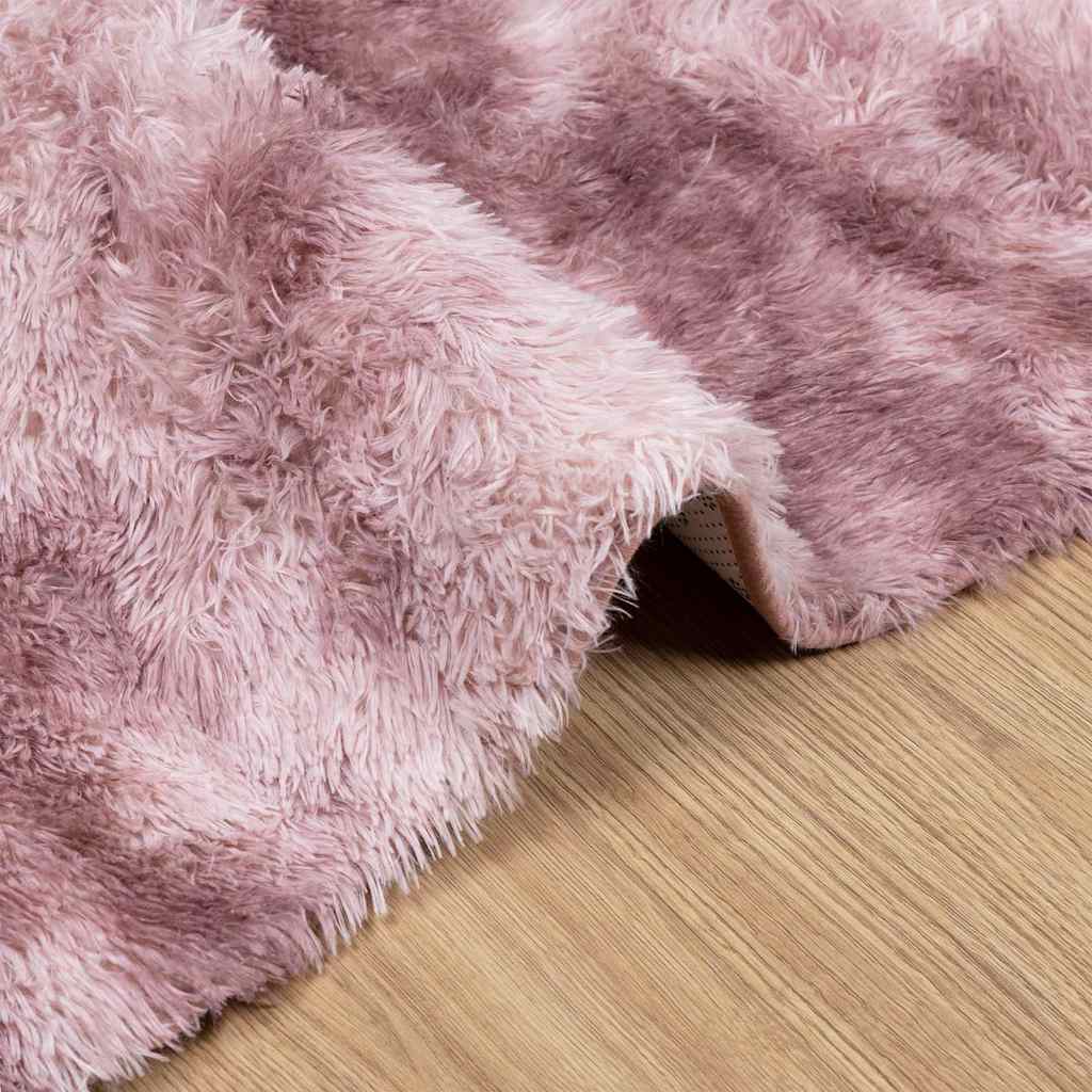 Long pile rug NAVARRA dusty pink 160x230 cm polyester
