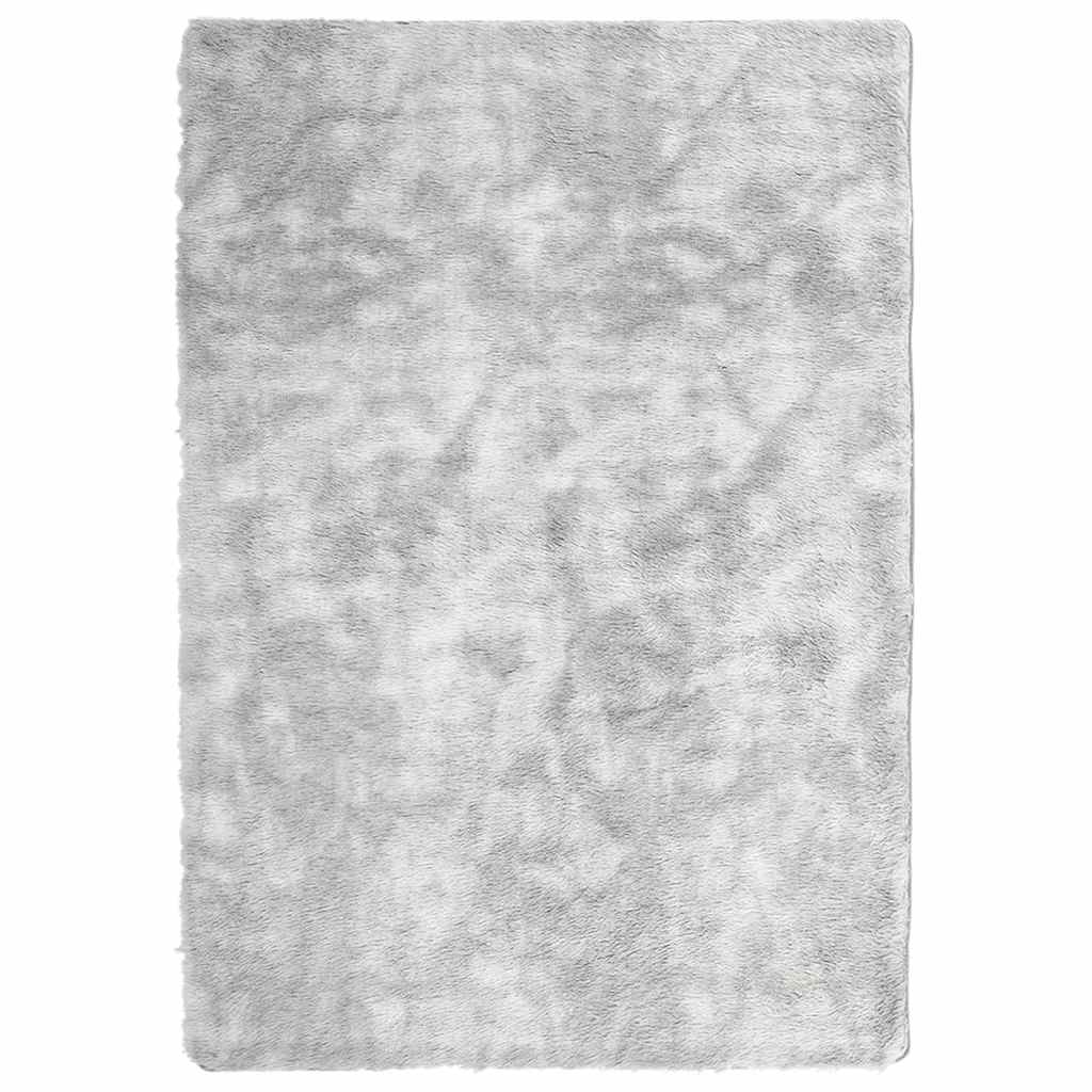 Long pile rug NAVARRA light grey 160x230 cm polyester