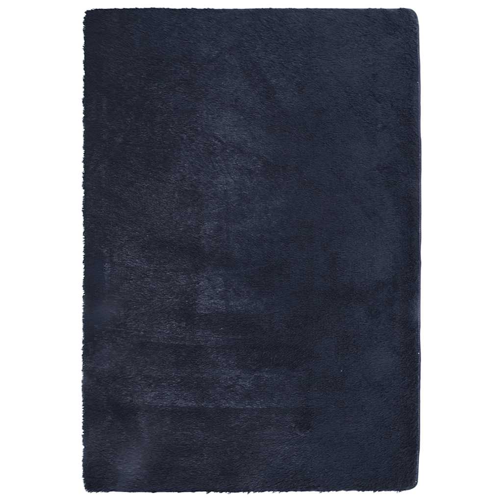 Long pile rug NAVARRA navy blue 160x230 cm polyester