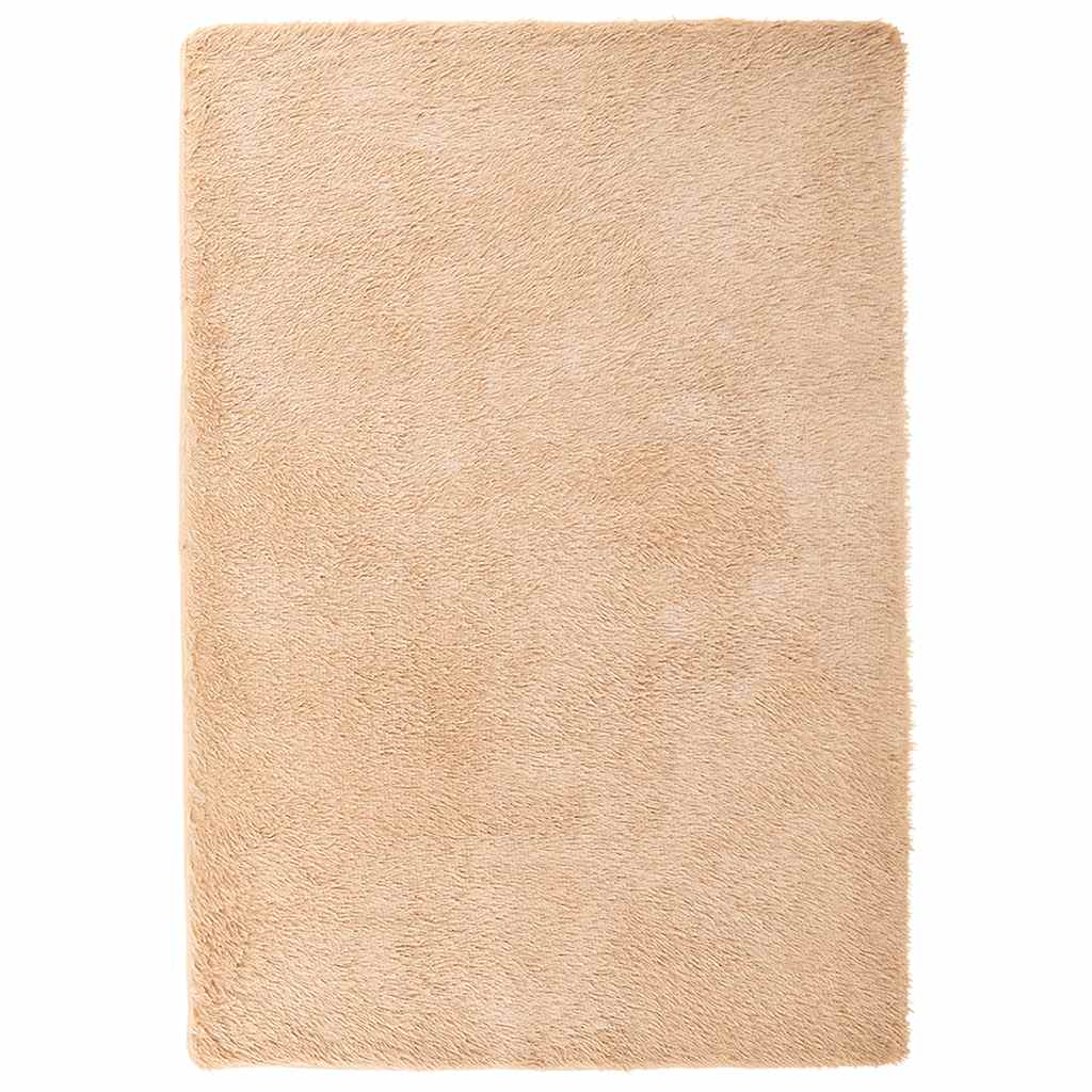 Long pile rug NAVARRA beige 200x290 cm polyester