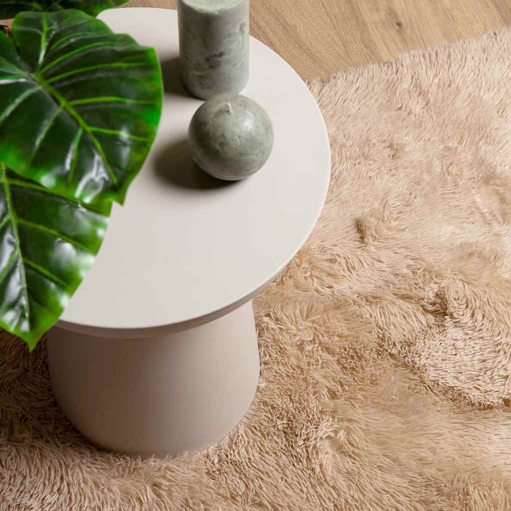 Long pile rug NAVARRA beige 200x290 cm polyester