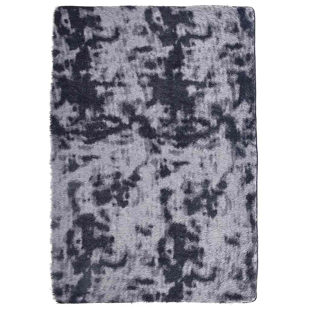 Long pile rug NAVARRA dark grey 200x290 cm polyester