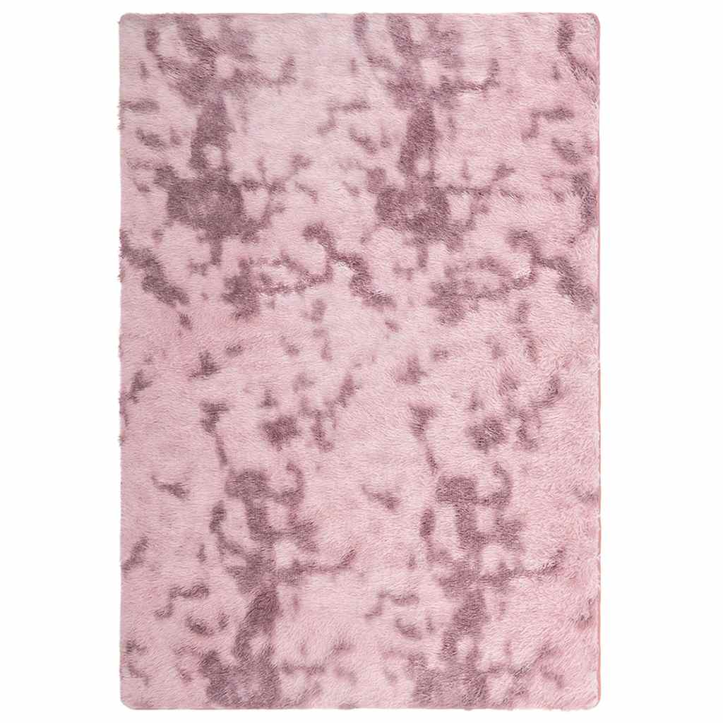 Long pile rug NAVARRA dusty pink 200x290 cm polyester
