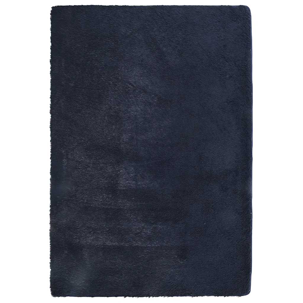 Long pile rug NAVARRA navy blue 200x290 cm polyester
