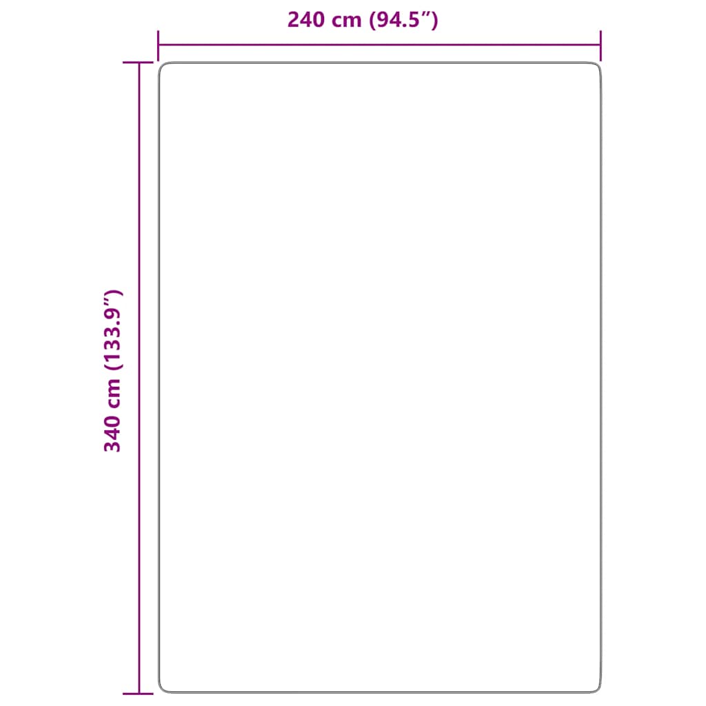 Long pile rug NAVARRA cream white 240x340 cm polyester