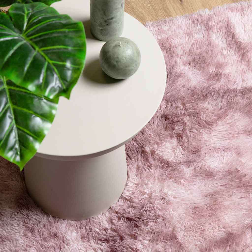 Long pile rug NAVARRA dusty pink 240x340 cm polyester
