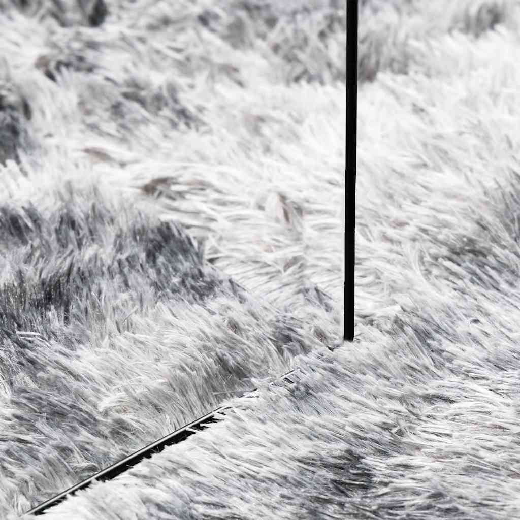 Long pile rug NAVARRA light grey 240x340 cm polyester