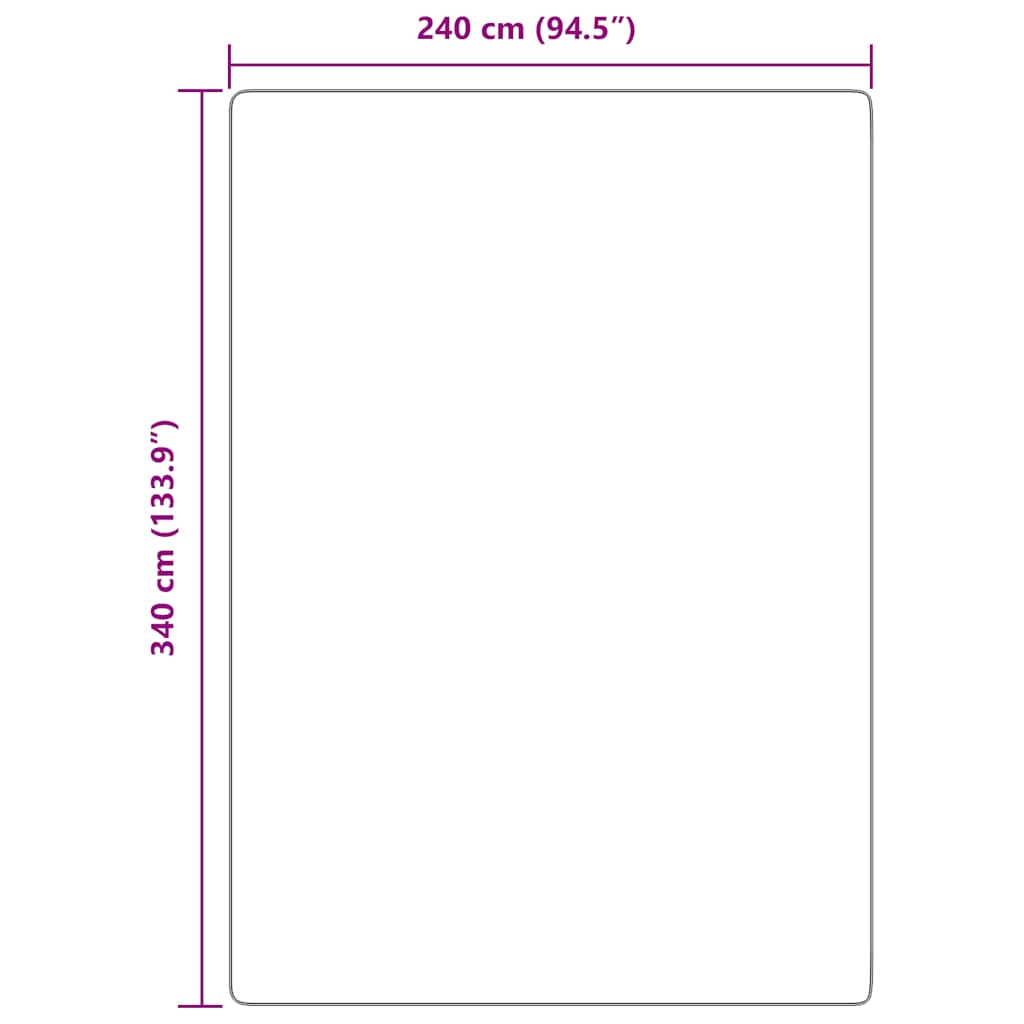 Long pile rug NAVARRA light grey 240x340 cm polyester
