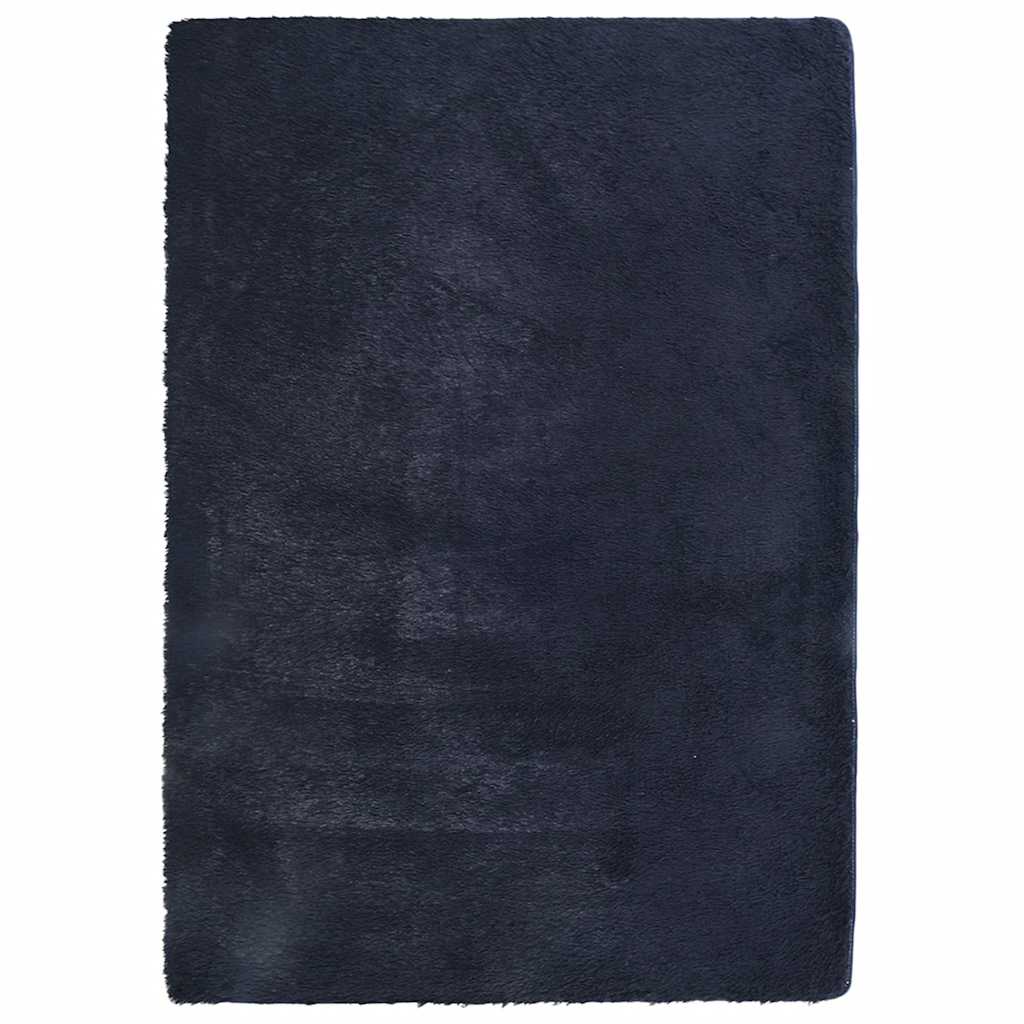 Long pile rug NAVARRA navy blue 240x340 cm polyester