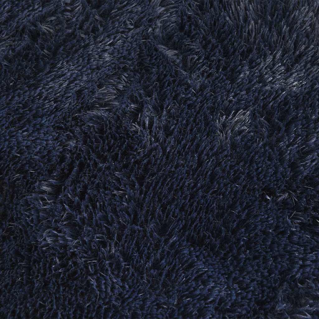 Long pile rug NAVARRA navy blue 240x340 cm polyester