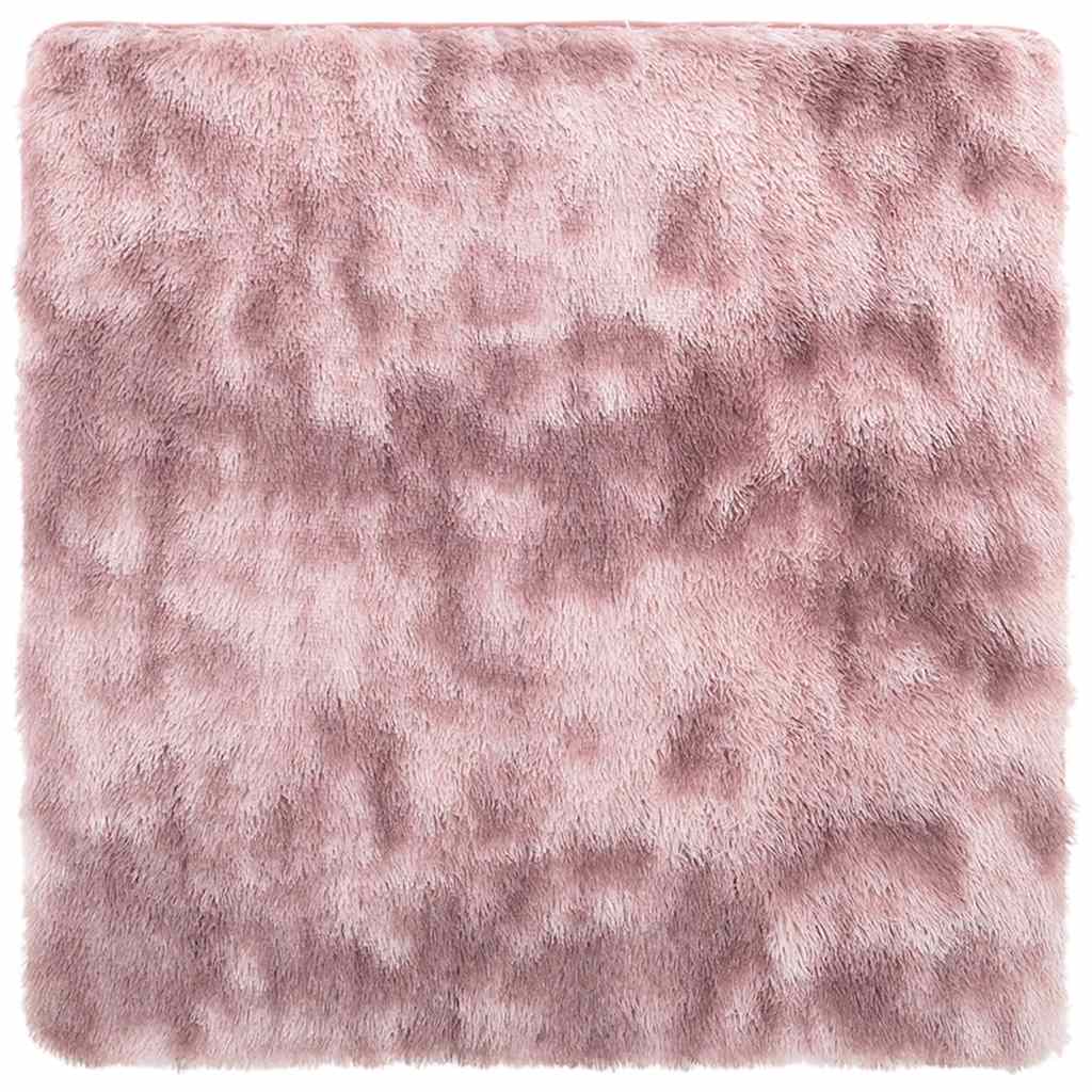Long pile rug NAVARRA dusty pink 160x160 cm polyester
