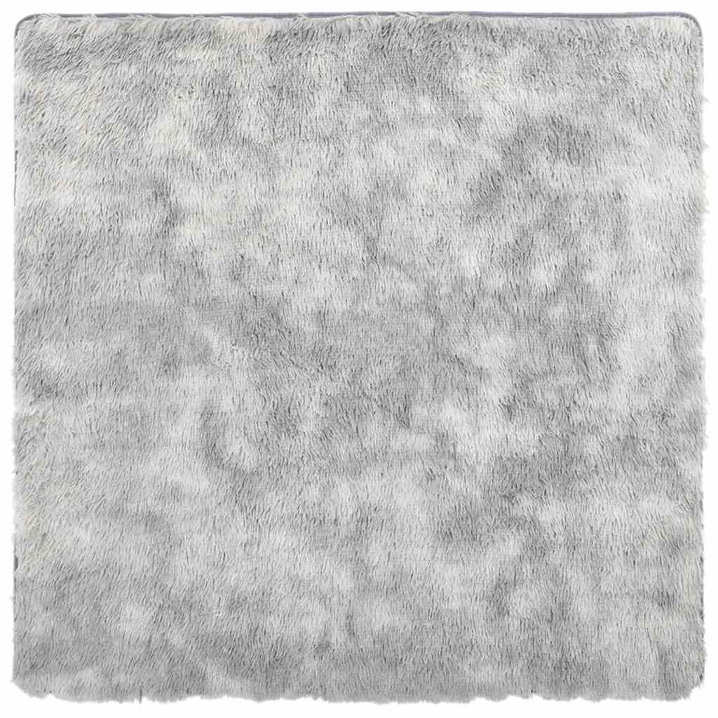 Long pile rug NAVARRA light grey 200x200 cm polyester