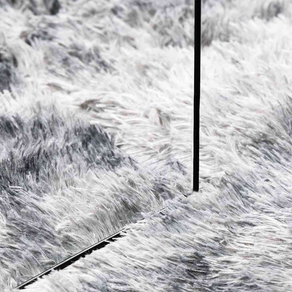 Long pile rug NAVARRA light grey 200x200 cm polyester