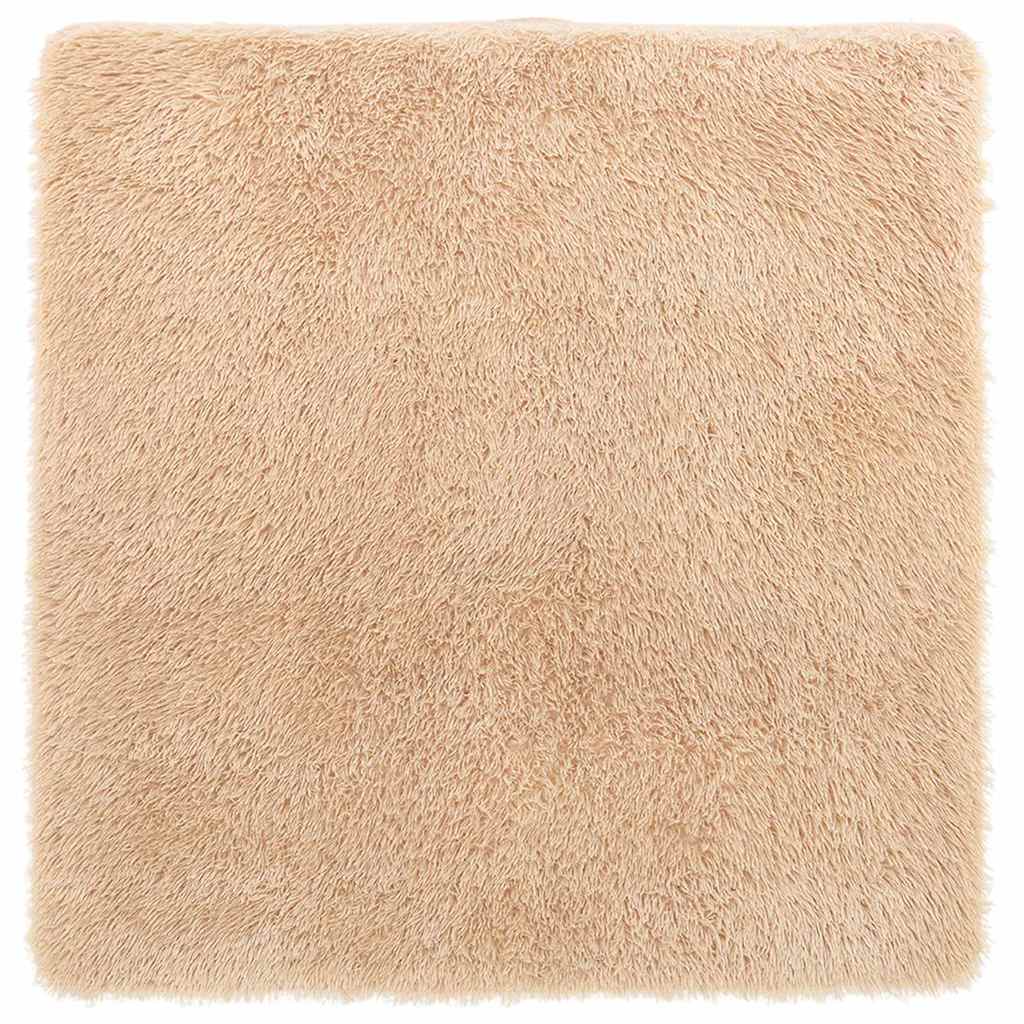 Long pile rug NAVARRA beige 240x240 cm polyester