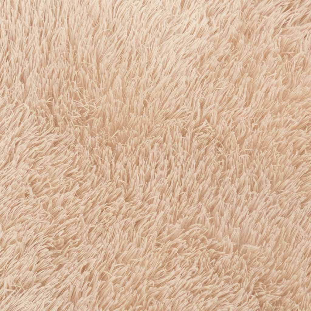 Long pile rug NAVARRA beige 240x240 cm polyester