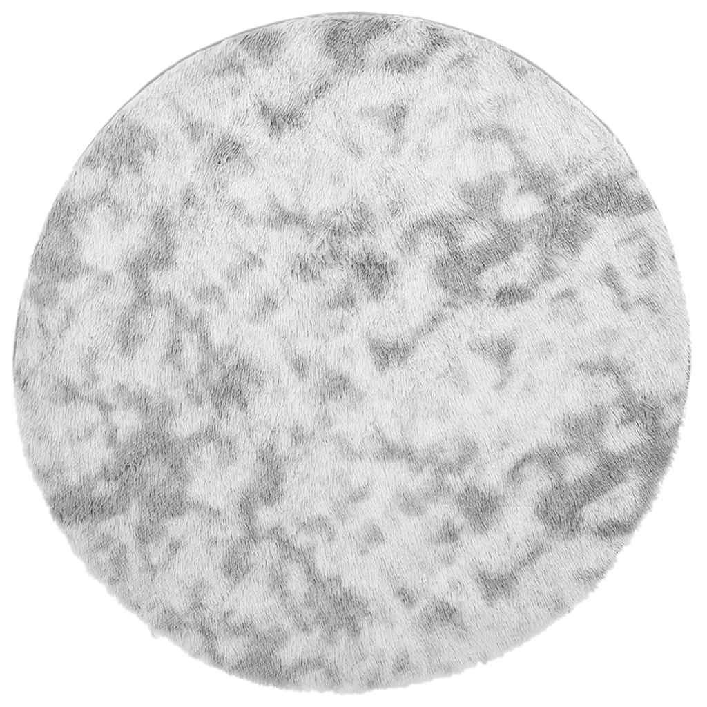Long pile rug NAVARRA light grey 100x100 cm polyester