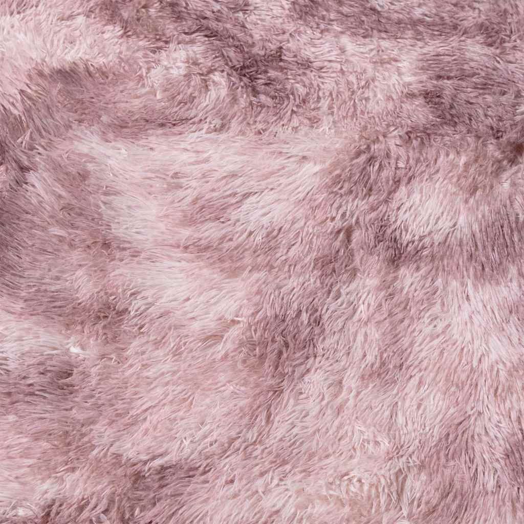 Long pile rug NAVARRA dusty pink 160x160 cm polyester