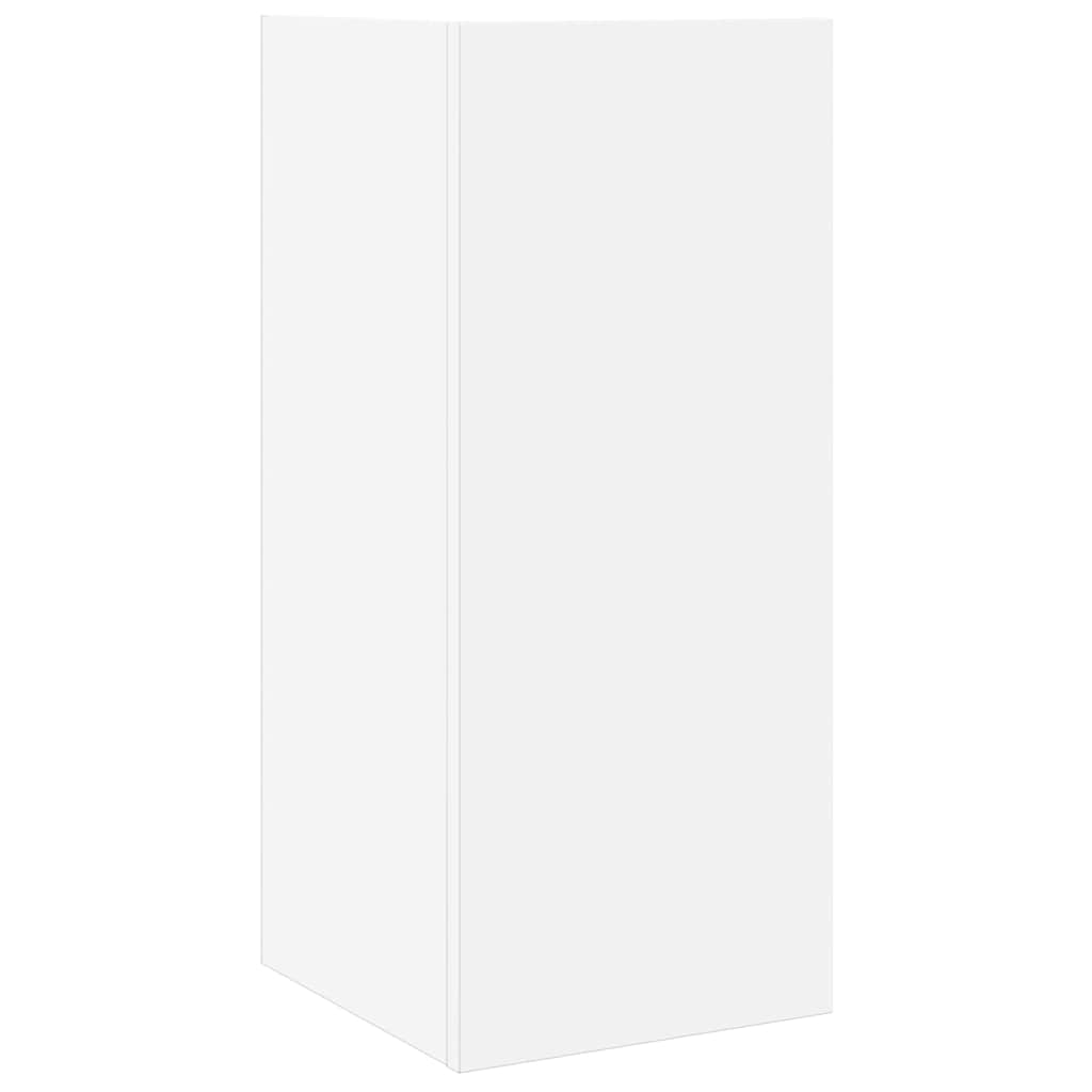 Side table 2 pcs with shelf white 25.5x27x60 cm