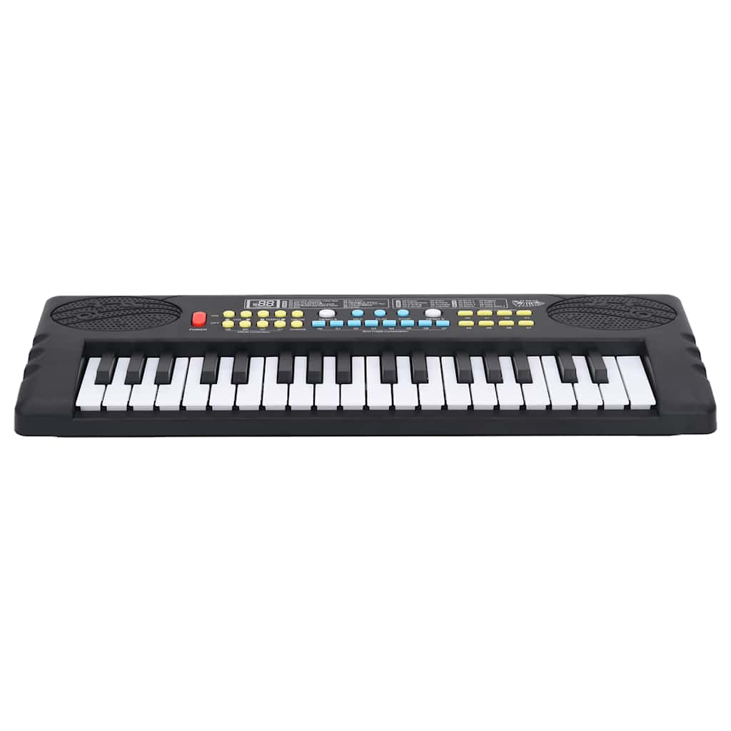 Piano elektriskt tangentbord 37 tangenter och mikrofon för barn