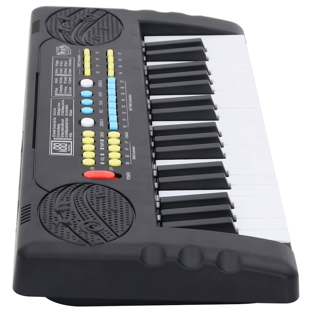 Piano elektriskt tangentbord 37 tangenter och mikrofon för barn