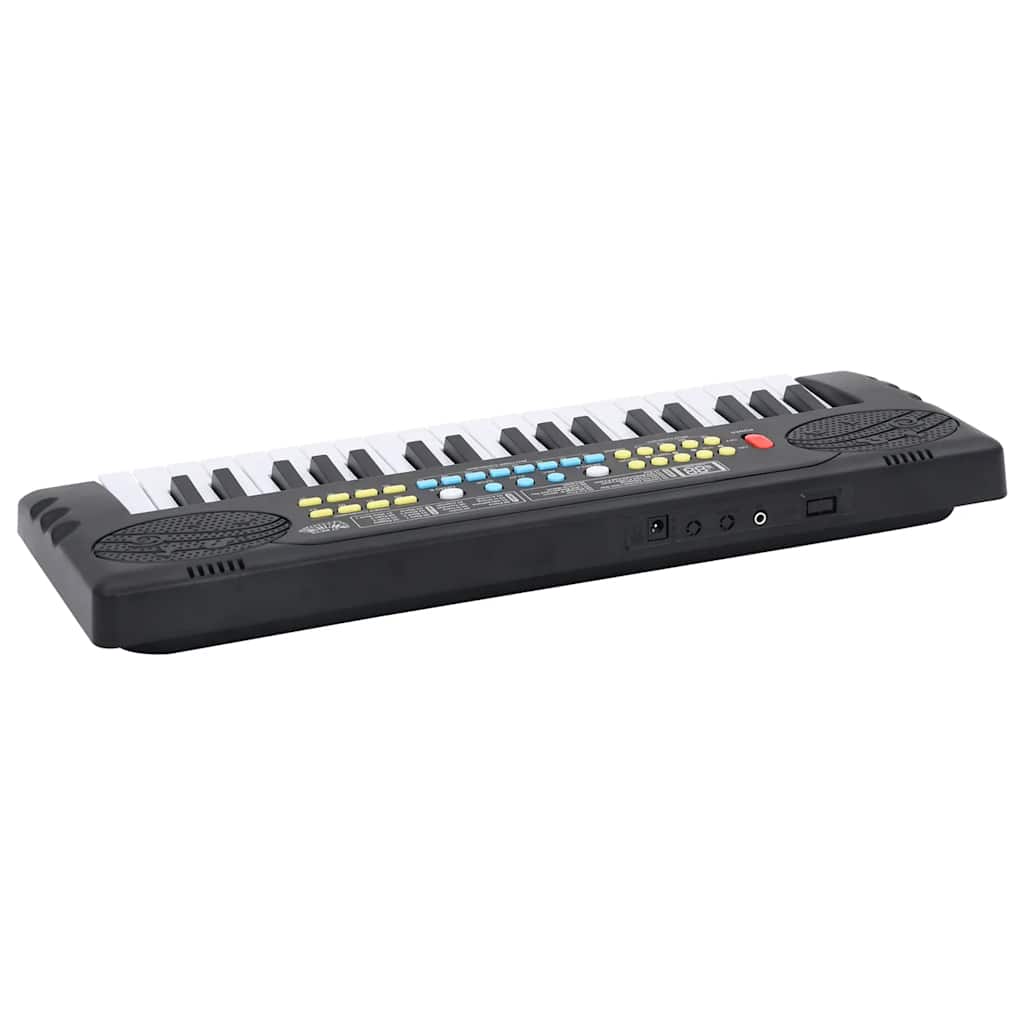 Piano elektriskt tangentbord 37 tangenter och mikrofon för barn