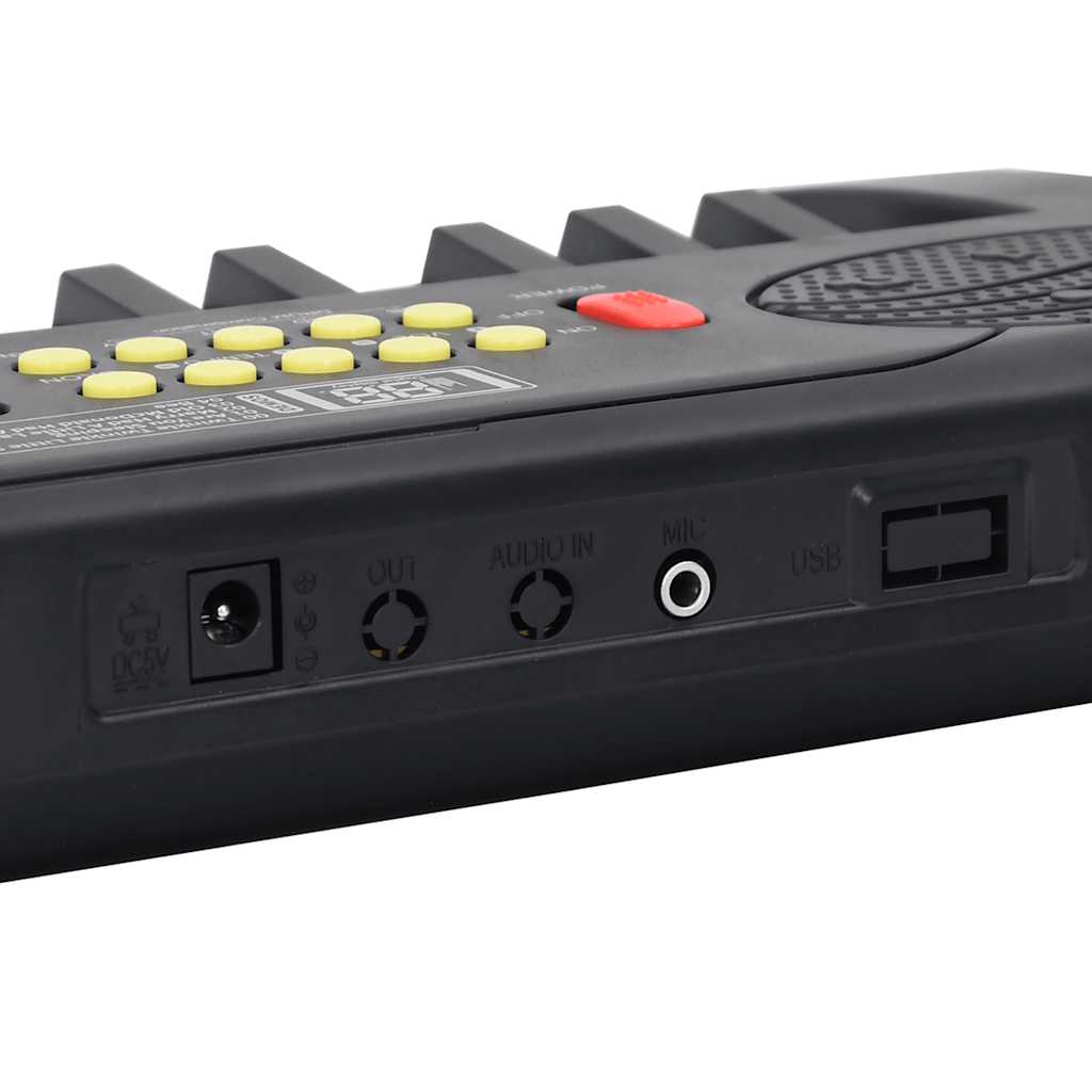Piano elektriskt tangentbord 37 tangenter och mikrofon för barn