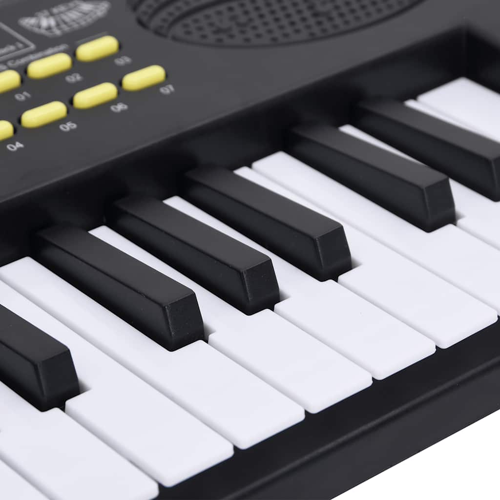 Piano elektriskt tangentbord 37 tangenter och mikrofon för barn