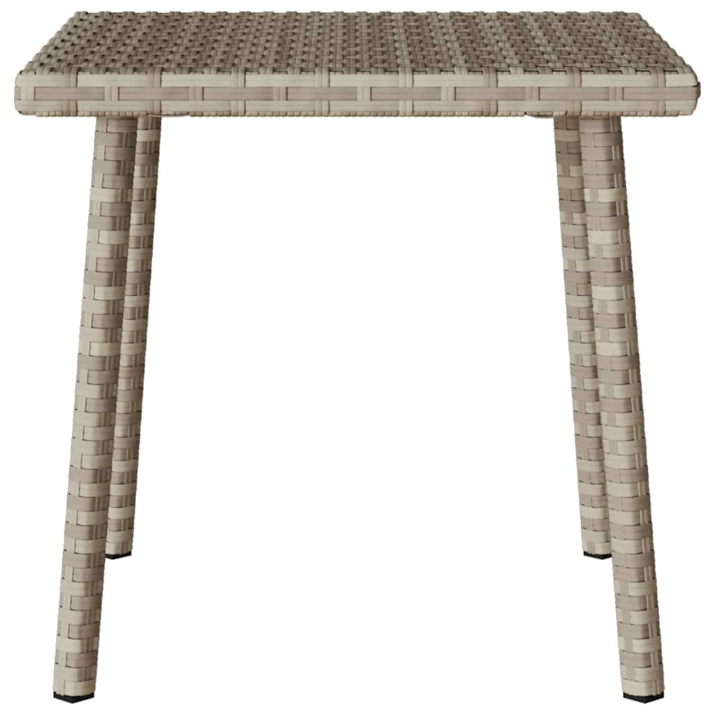 Soffbord för trädgården rektangulärt ljusgrå 40x40x37 cm