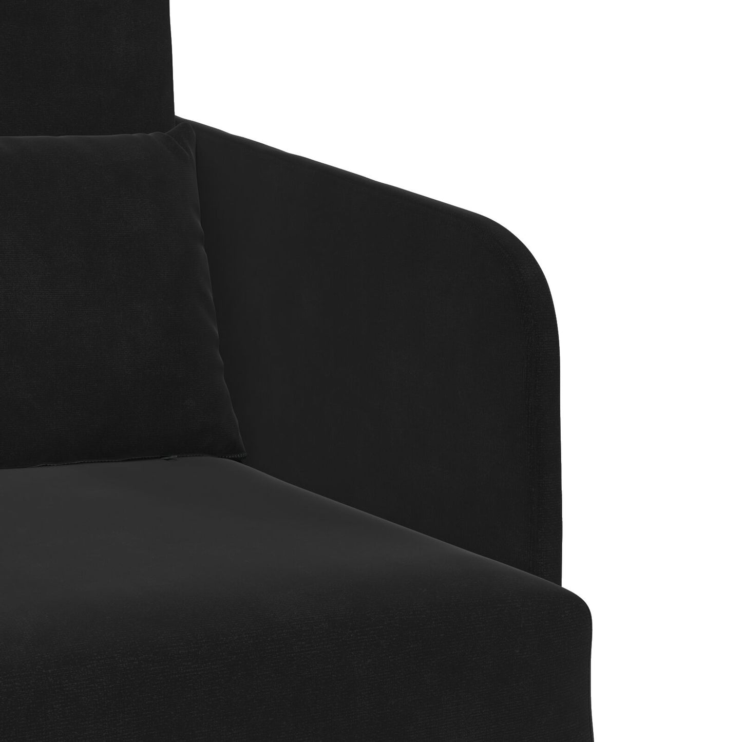 golvsängsoffa 2-i-1 svart 65x80x83 cm sammet
