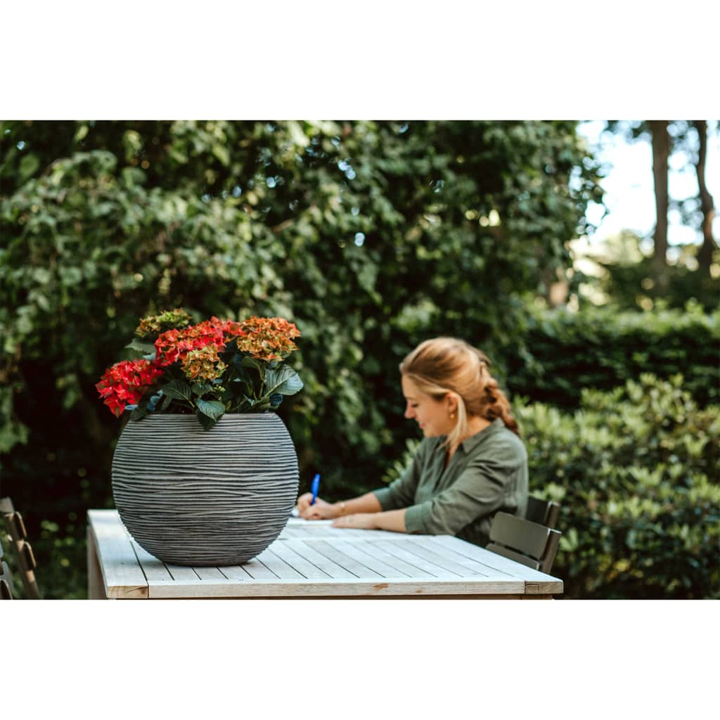Vase Nature Rib 40x32 cm anthracite KOFZ270