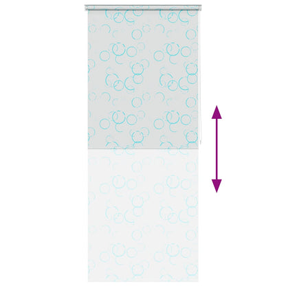 Rullgardin för dusch 80x240 cm bubbla
