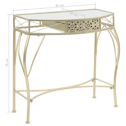Side table French style metal 82x39x76 cm gold