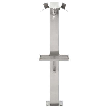 Garden hydrant 95 cm stainless steel square