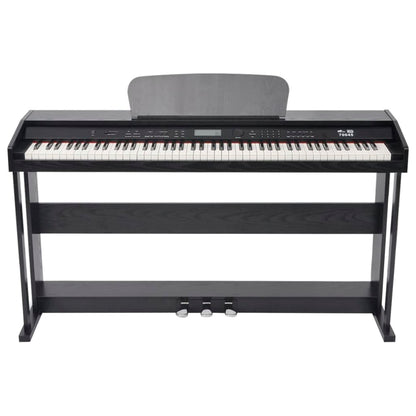 Digitalpiano med pedaler och 88 tangenter Melaminbräda svart