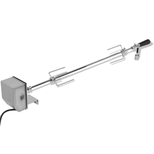 BBQ spit with professional motor steel 1200 mm