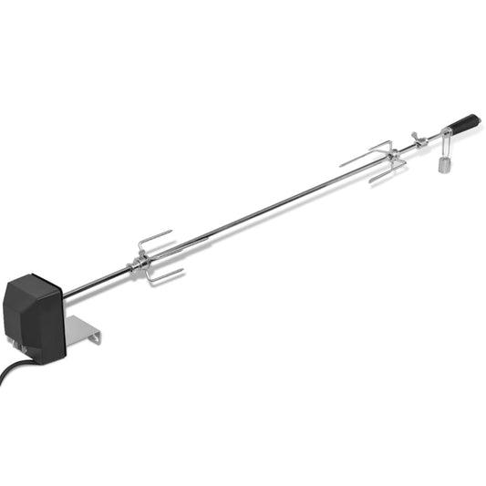 BBQ spit with motor steel 1200 mm