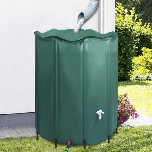Collapsible rain barrel with tap 1000 L