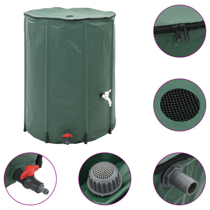 Collapsible rain barrel with crane 1350 L