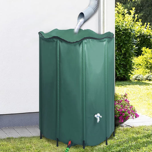 Collapsible rain barrel with crane 1350 L