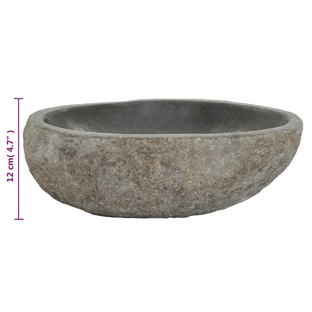 Handfat flodsten oval (29-38)x(24-31) cm