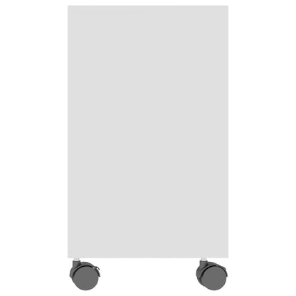 Sidobord vit 70x35x55 cm konstruerat trä