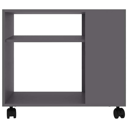 Sidobord grå 70x35x55 cm konstruerat trä