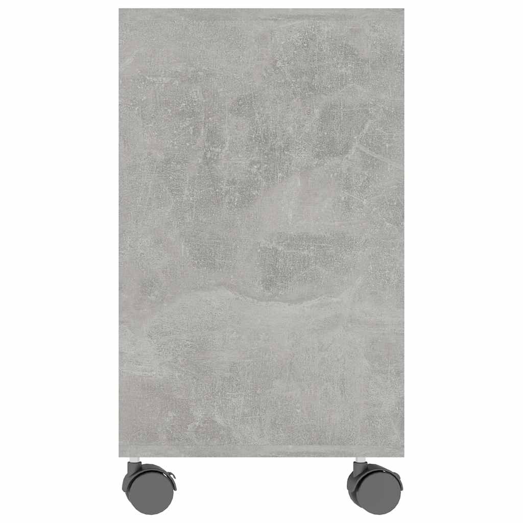 Sidobord betonggrå 70x35x55 cm konstruerat trä