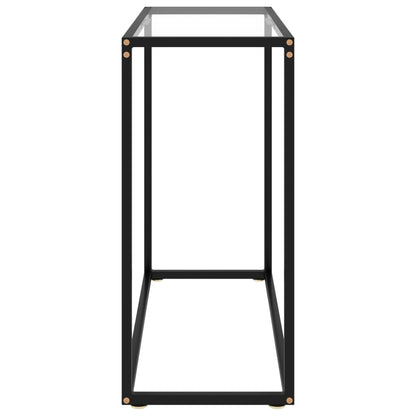 Console table transparent 80x35x75 cm tempered glass