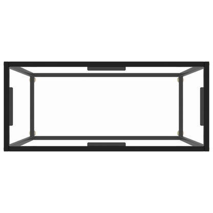 Console table transparent 80x35x75 cm tempered glass