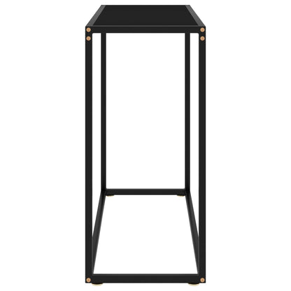 Konsolbord svart 80x35x75 cm härdat glas
