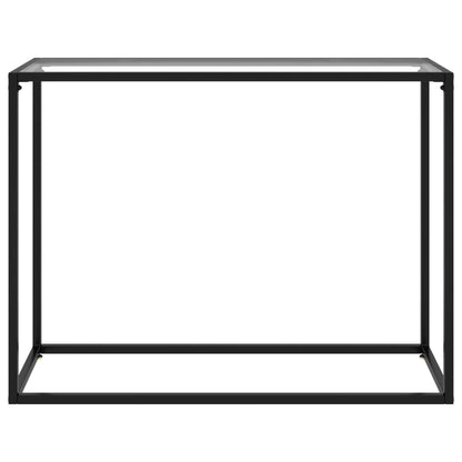 Konsolbord transparent 100x35x75 cm härdat glas