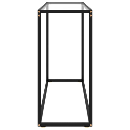 Konsolbord transparent 100x35x75 cm härdat glas