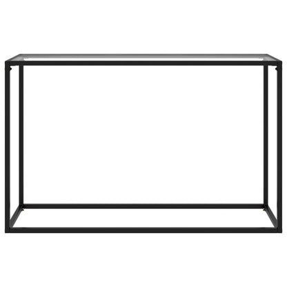 Konsolbord transparent 120x35x75 cm härdat glas