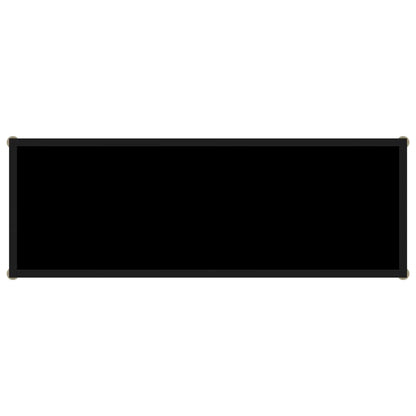 Konsolbord svart 100x35x75 cm härdat glas